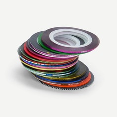 Полосатая ленточная наклейка для ногтей 30 шт Shein