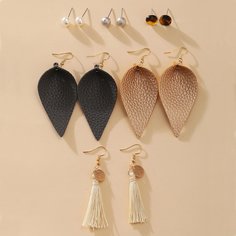 6 пар серьги с бахромой Shein