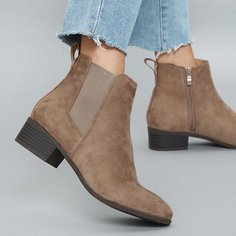 Сапоги челси из искусственного нубука Shein