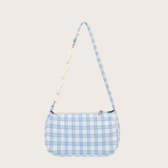 Сумка-багет в клетку Shein