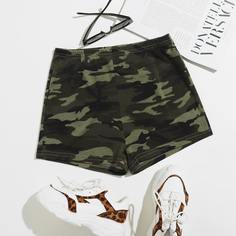 Камуфляж Повседневный Шорты Shein