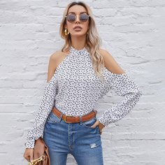 с разрезом Сердечко Бохо Блузы Shein