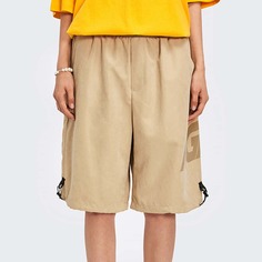 Мужские шорты на кулиске с текстовым принтом и эластичной талией Shein