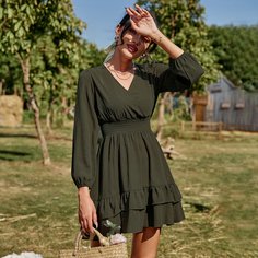 Однотонное платье Shein