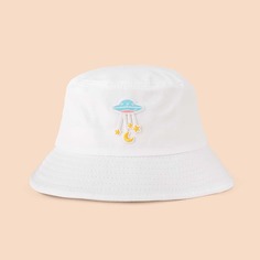 Шляпа с вышивкой луны и звезды Shein