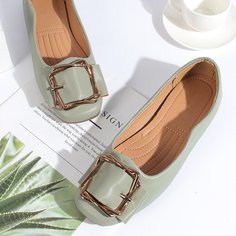 Балетки с металлическим декором Shein
