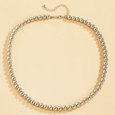 Металлическое ожерелье из бусин Shein