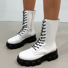 Минималистские ботинки на шнурках Shein