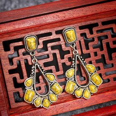 Винтажные серьги с геометрическим дизайном Shein