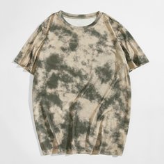 Мужская футболка с короткими рукавами и принтом тай-дай Shein