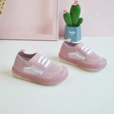 Трикотажные кроссовки на шнурках для девочек Shein
