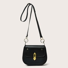Регулируемый с заклепками Одноцветный Элегантный Сумка через плечо Shein