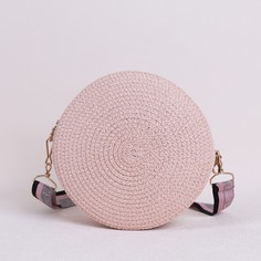 Плетеная круглая сумка через плечо Shein