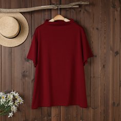Однотонная футболка размера плюс Shein
