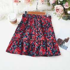 Юбка с цветочным принтом Shein