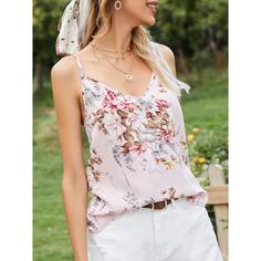 Низкий топ с цветочным принтом сзади Shein