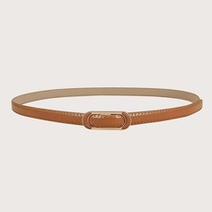 Тонкий ремень с геометрической пряжкой Shein