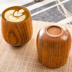 1шт Японская деревянная чашка Shein