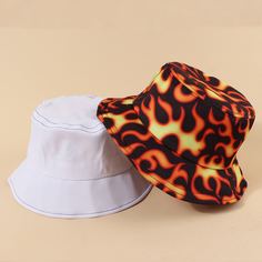 2шт шляпа с узором огня Shein