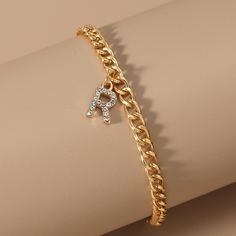 Ножной браслет со стразами Shein