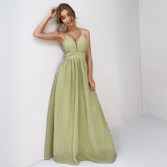 Платье на бретельках с молнией сзади и открытой спиной Shein