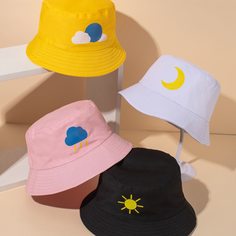 4шт шляпа с принтом луны Shein