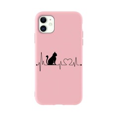 Чехол для iPhone с принтом кошки Shein