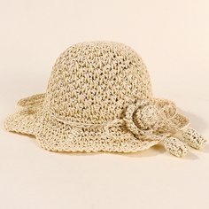 Детская соломенная шляпа с цветком Shein