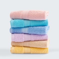 1шт однотонное случайное полотенце для лица Shein