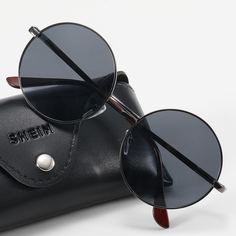 Мужские солнцезащитные очки в круглой оправе Shein