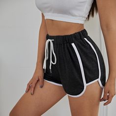 на кулиске Спортивный Шорты Shein