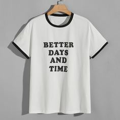 Мужская футболка с вышивкой и надписью Shein