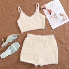 Вязаная майка и шорты Shein