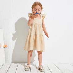 Оригинальное платье с оборкой для девочек Shein