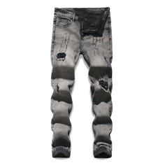 Мужские рваные джинсы скинни Shein