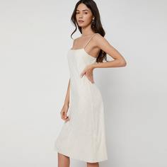 Однотонное платье на бретельках Shein