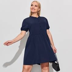 Платье размера плюс с пышным рукавом Shein