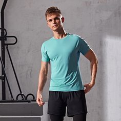 Мужская спортивная футболка с графическим рисунком Shein