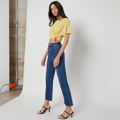 Однотонная футболка Shein