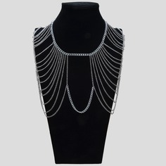 Многослойная металлическая цепочка для тела Shein