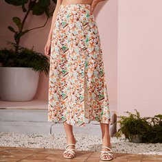 Разрез Цветочный Бохо Юбки Shein