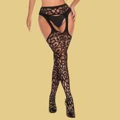 Ажурные колготки в сеточку Shein