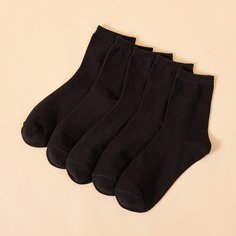 Мужские однотонные носки 5 пар Shein