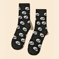 Носки с рисунком черепа Shein
