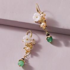 Серьги-подвески с цветком Shein