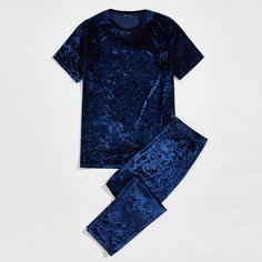 Одноцветный Повседневный Мужская домашняя одежда Shein