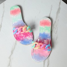 Цепочка Контрастный цвет Модный Сандалии/босоножки Shein