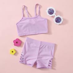 Бикини и шорты с разрезом для девочек Shein