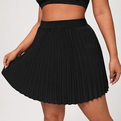 Плиссированная юбка размера плюс Shein