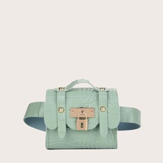 Поясная сумка с крокодиловым узором для девочек Shein
